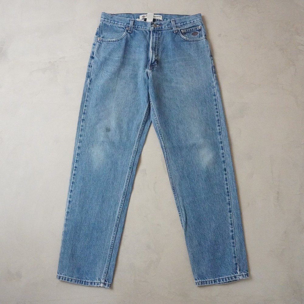 Vintage Harley Davidson Jeans 32x32 Blue Relaxed Straight Leg Denim
